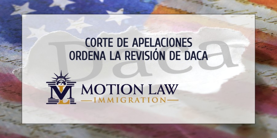 Orden de Corte de Apelación con respecto a DACA