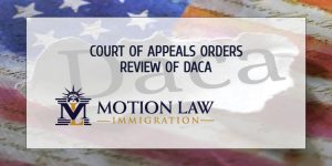 Court of Appeals' order regarding DACA