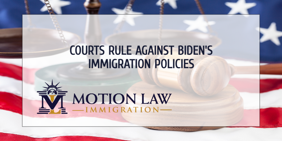 Several Courts intervene in Biden's immigration plans