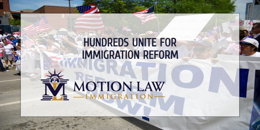 Hundreds take to the streets for immigration reform