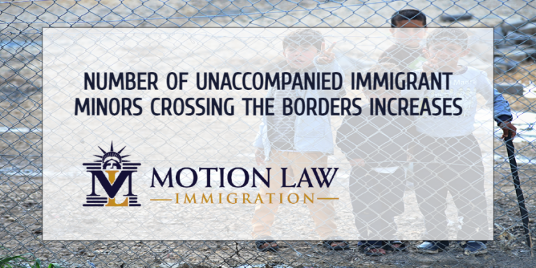 Number Of Unaccompanied Immigrant Minors Crossing The Borders Increases Motion Law Immigration 6577