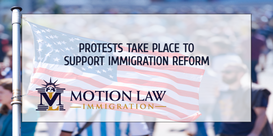 Protests Take Place To Support Immigration Reform Motion Law Immigration 8808