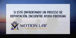 Nuestro equipo de expertos puede ayudarlo con su caso de deportación